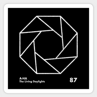 A-Ha The Living Daylights / Minimal Graphic Design Tribute Sticker